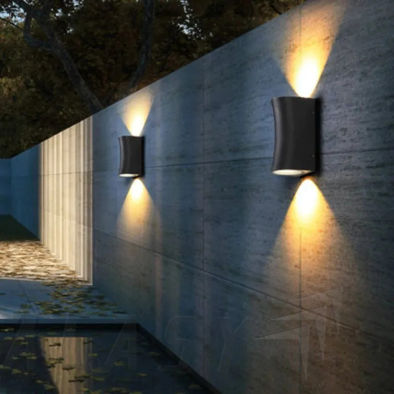 Đèn-tường-led-up-down-2x7W-chiếu-sáng-ngoài-trời
